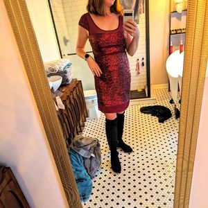 Betsy Johnson Red Sequin Dress